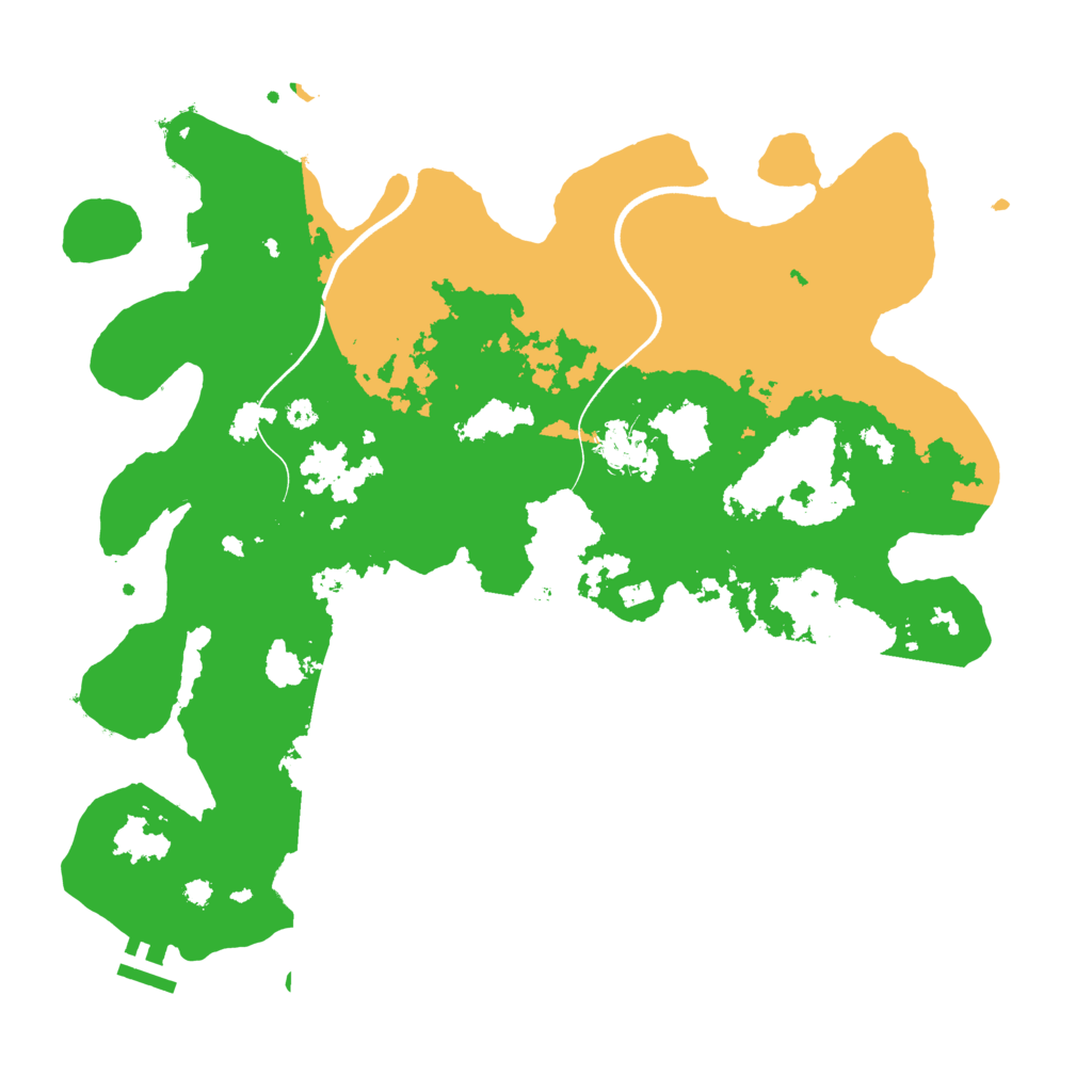 Biome Rust Map: Procedural Map, Size: 3700, Seed: 112261475