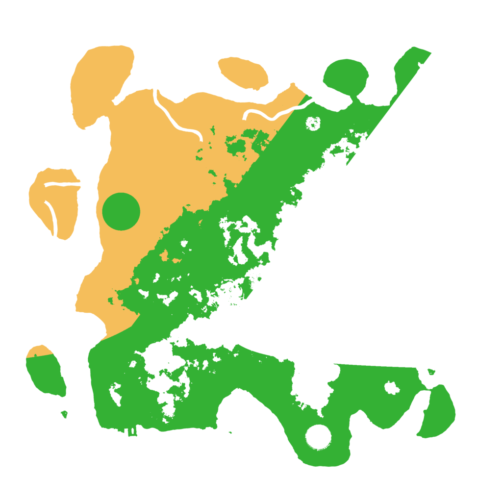 Biome Rust Map: Procedural Map, Size: 3500, Seed: 619443