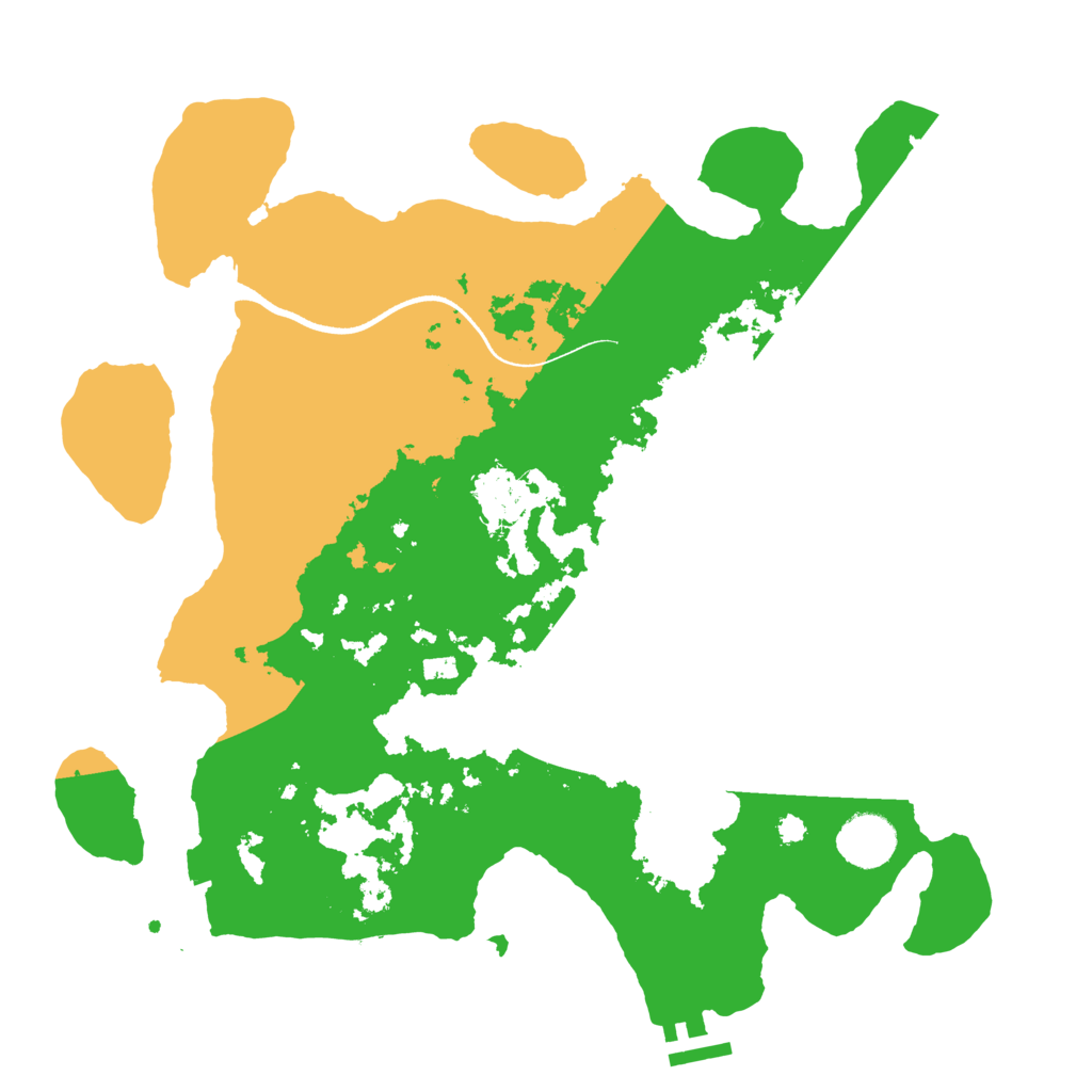 Biome Rust Map: Procedural Map, Size: 3500, Seed: 619443