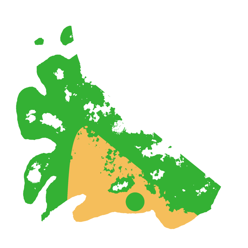 Biome Rust Map: Barren, Size: 3500, Seed: 933098209