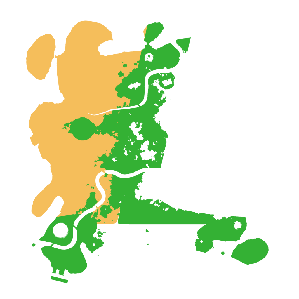 Biome Rust Map: Procedural Map, Size: 3500, Seed: 565110904