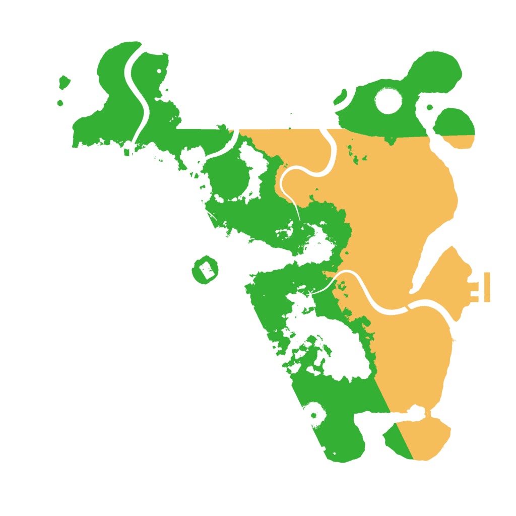 Biome Rust Map: Procedural Map, Size: 3500, Seed: 73158