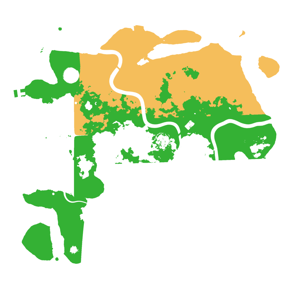 Biome Rust Map: Procedural Map, Size: 3500, Seed: 317604192