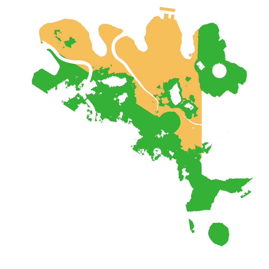 Biome Rust Map: Procedural Map, Size: 3500, Seed: 75781483