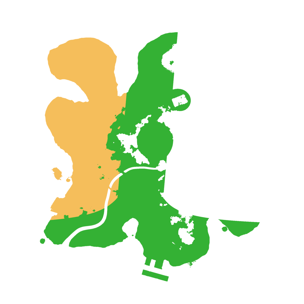 Biome Rust Map: Procedural Map, Size: 2300, Seed: 92812