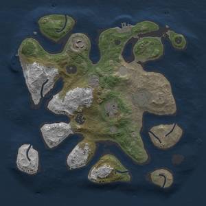 Thumbnail Rust Map: Procedural Map, Size: 3000, Seed: 60000, 13 Monuments