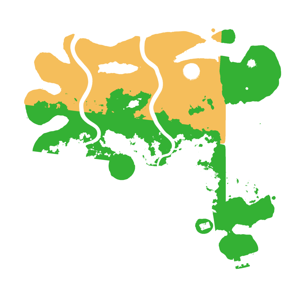 Biome Rust Map: Procedural Map, Size: 3200, Seed: 12382