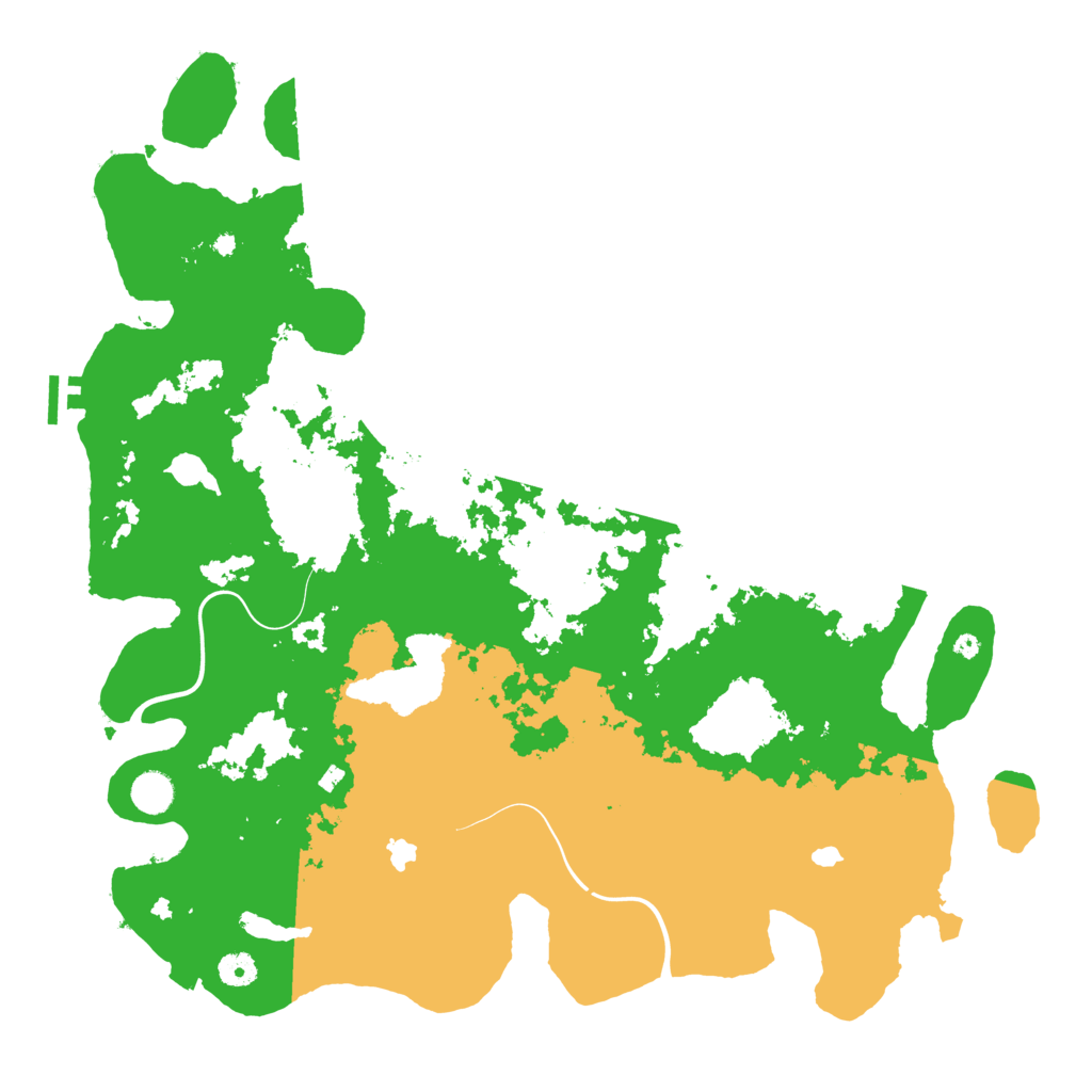 Biome Rust Map: Procedural Map, Size: 4500, Seed: 497601918