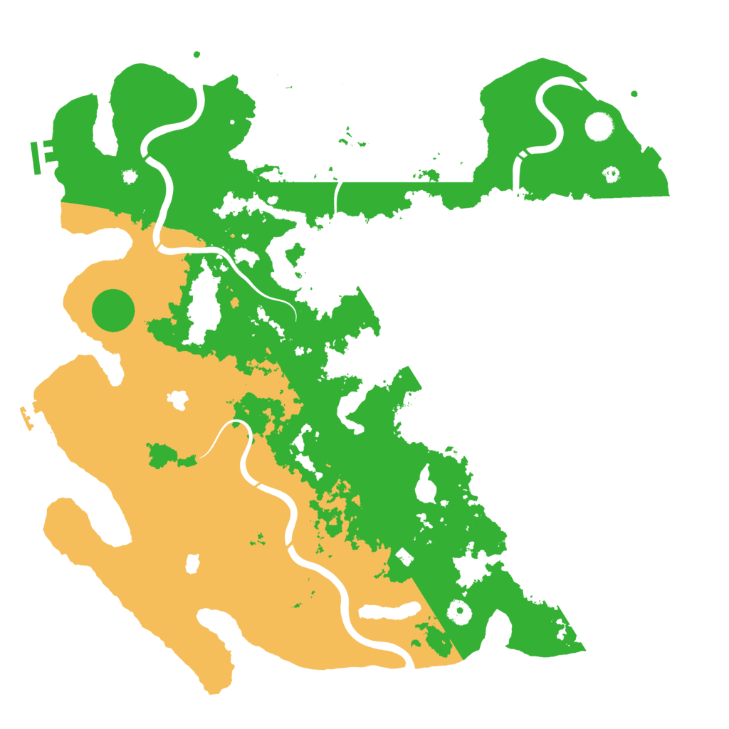 Biome Rust Map: Procedural Map, Size: 4500, Seed: 277509699