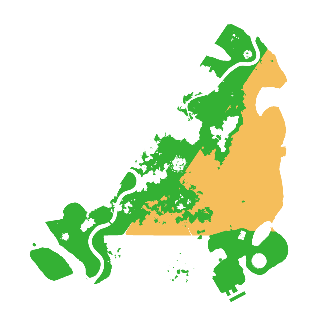 Biome Rust Map: Procedural Map, Size: 3700, Seed: 81429065