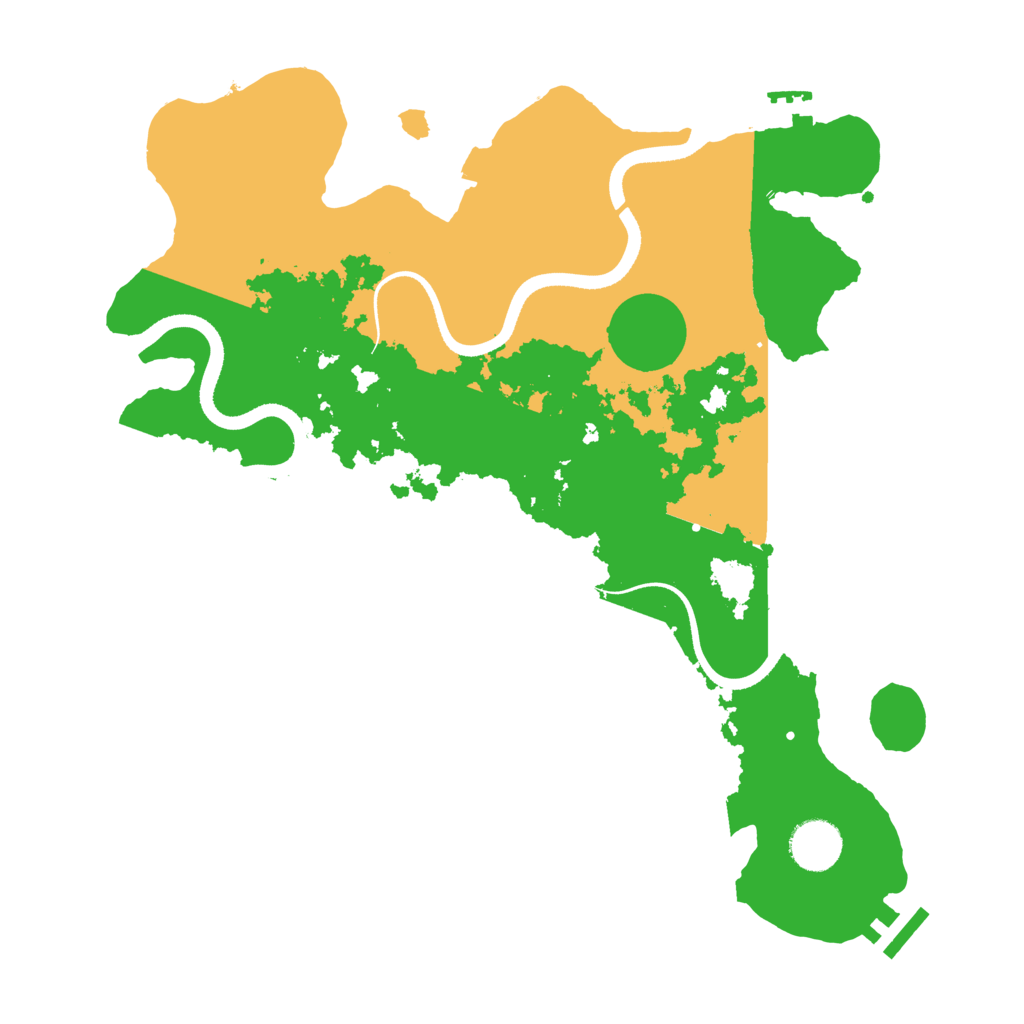 Biome Rust Map: Procedural Map, Size: 3500, Seed: 126992591