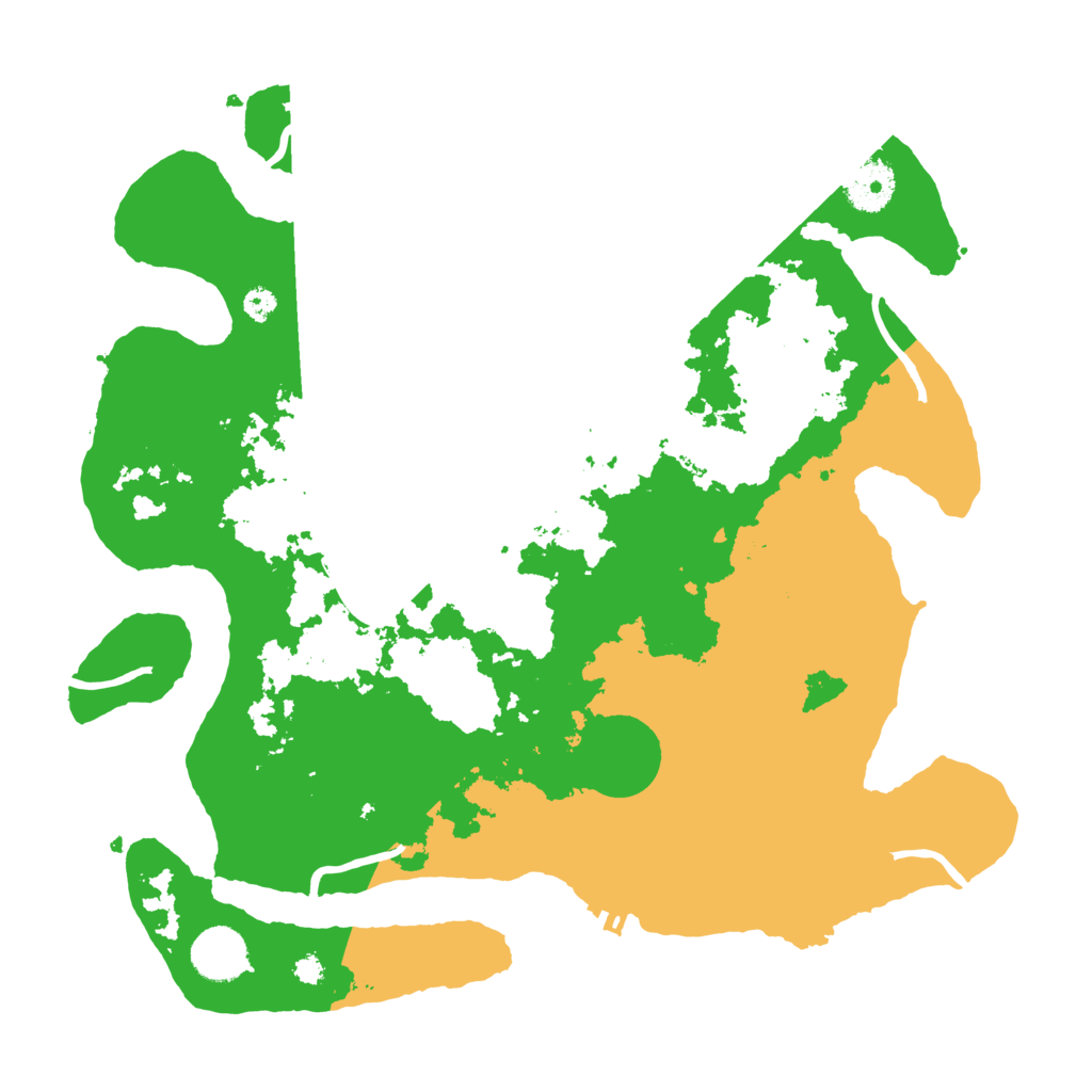 Biome Rust Map: Procedural Map, Size: 3500, Seed: 486536569