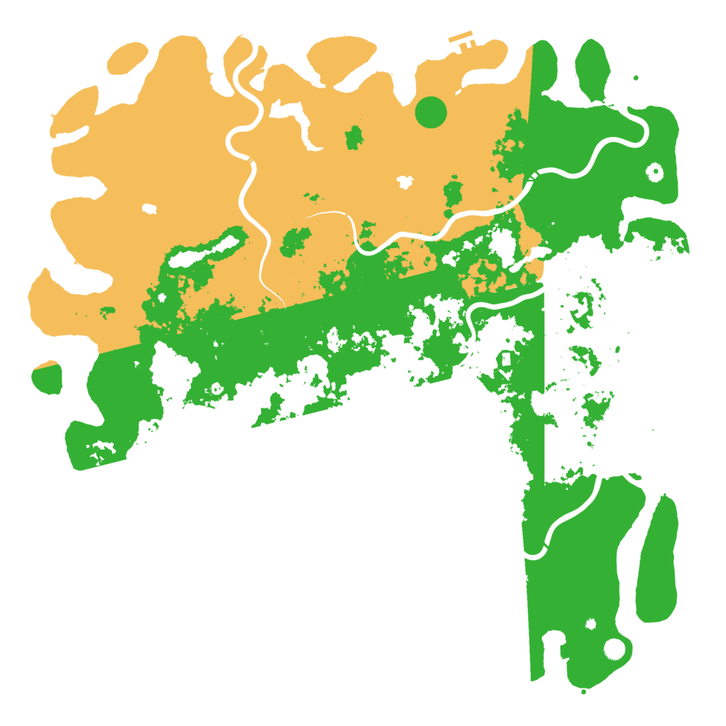 Biome Rust Map: Procedural Map, Size: 6000, Seed: 1406935083