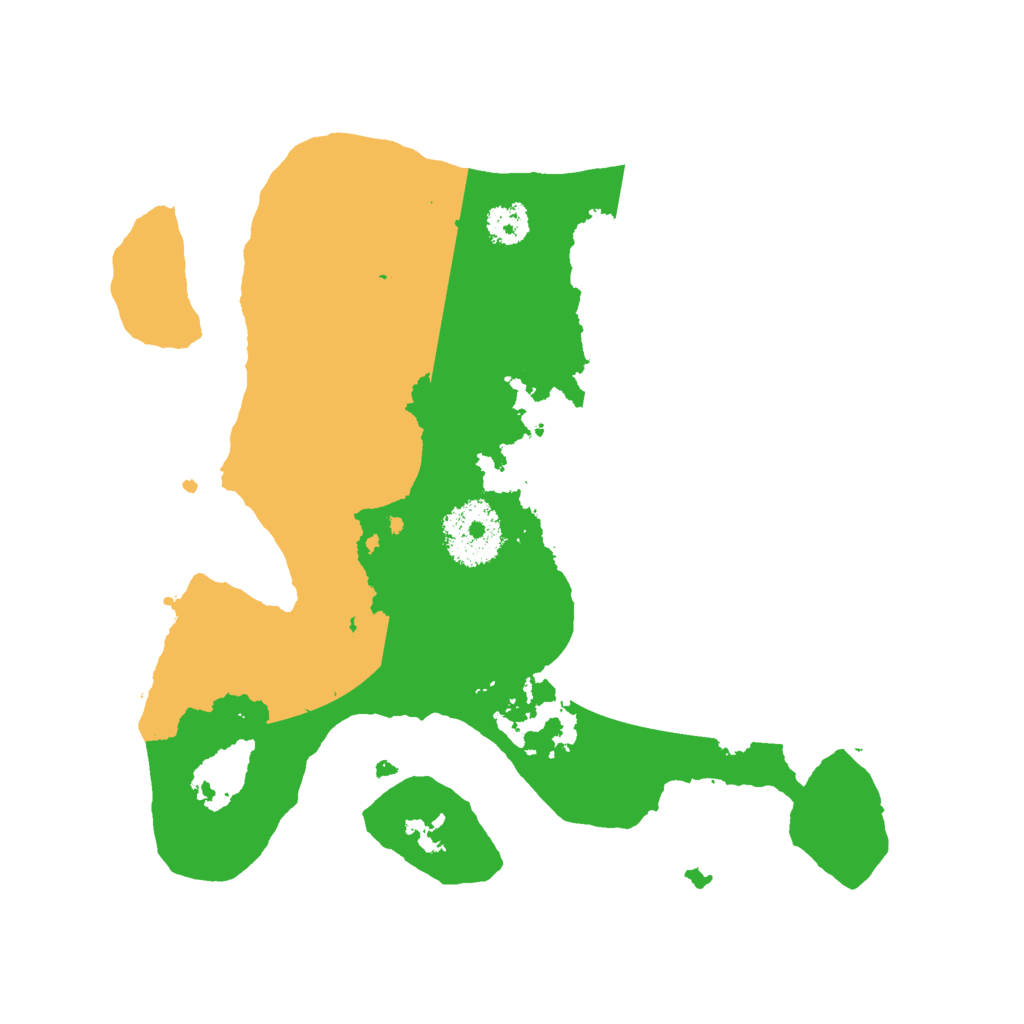 Biome Rust Map: Procedural Map, Size: 2500, Seed: 211747