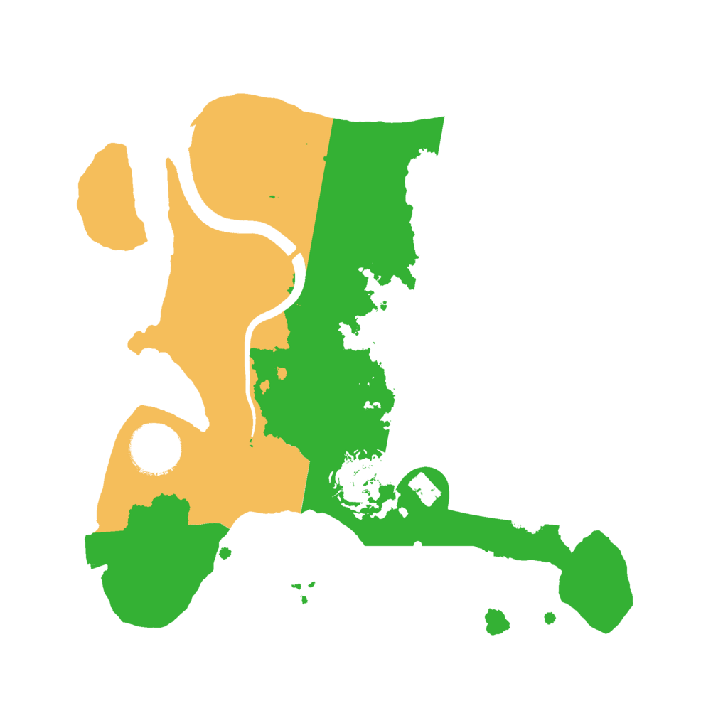 Biome Rust Map: Procedural Map, Size: 2500, Seed: 211747