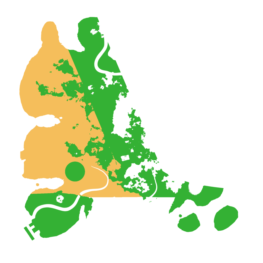 Biome Rust Map: Procedural Map, Size: 3500, Seed: 564217373
