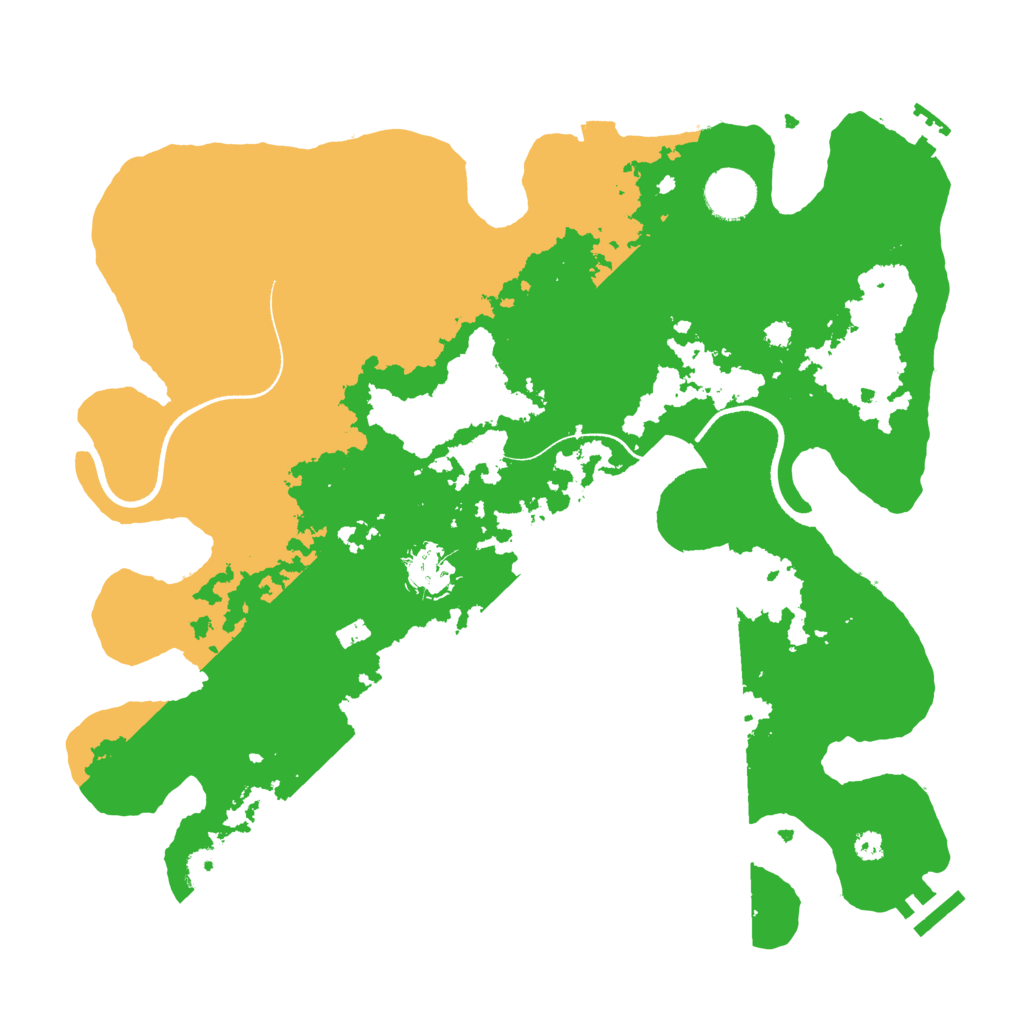 Biome Rust Map: Procedural Map, Size: 3500, Seed: 20638