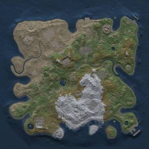 Thumbnail Rust Map: Procedural Map, Size: 3500, Seed: 20638, 14 Monuments