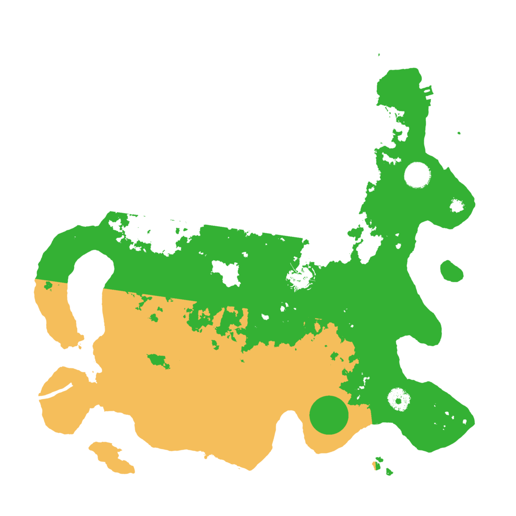 Biome Rust Map: Procedural Map, Size: 3500, Seed: 19633243