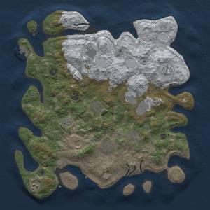 Thumbnail Rust Map: Procedural Map, Size: 4000, Seed: 3009, 19 Monuments