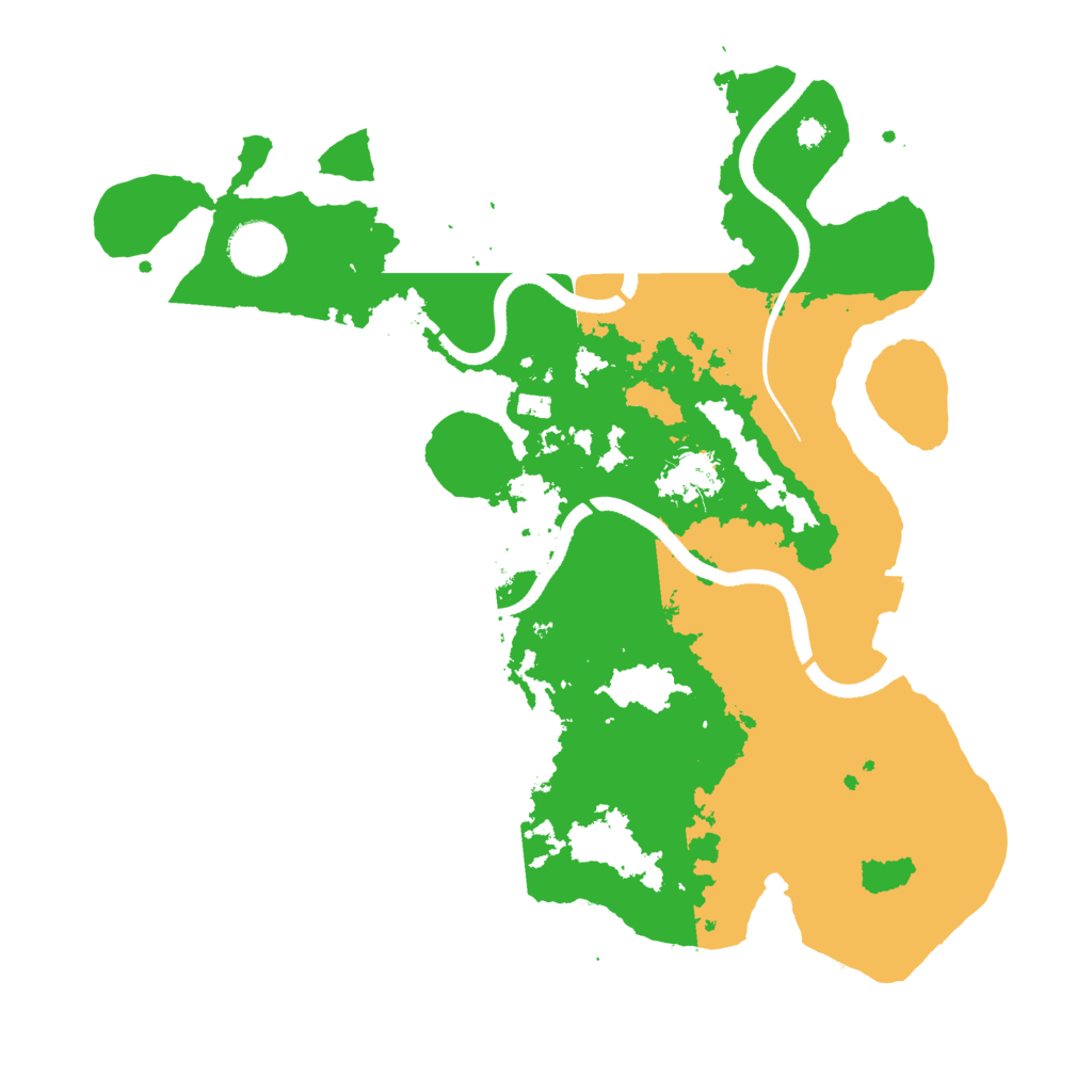 Biome Rust Map: Procedural Map, Size: 3500, Seed: 995222559