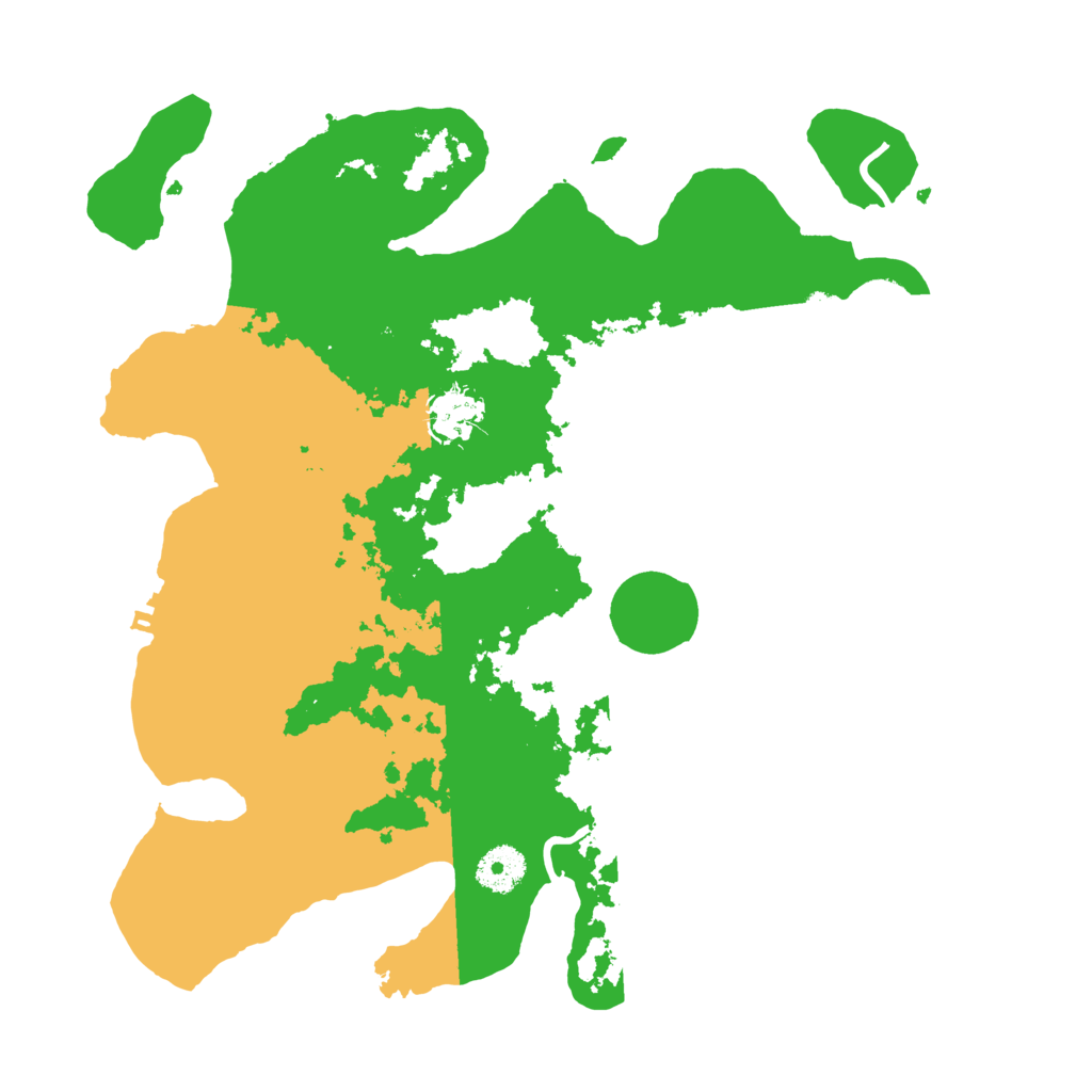 Biome Rust Map: Procedural Map, Size: 3500, Seed: 1605655999