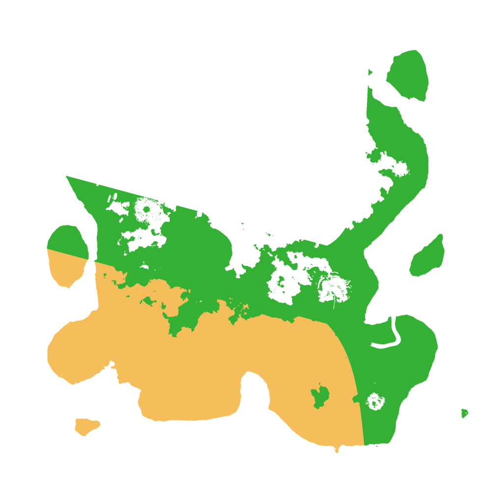 Biome Rust Map: Procedural Map, Size: 3000, Seed: 61432