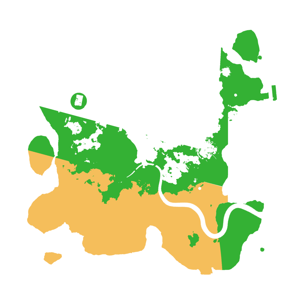 Biome Rust Map: Procedural Map, Size: 3000, Seed: 61432