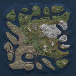 Thumbnail Rust Map: Procedural Map, Size: 4000, Seed: 1312, 15 Monuments