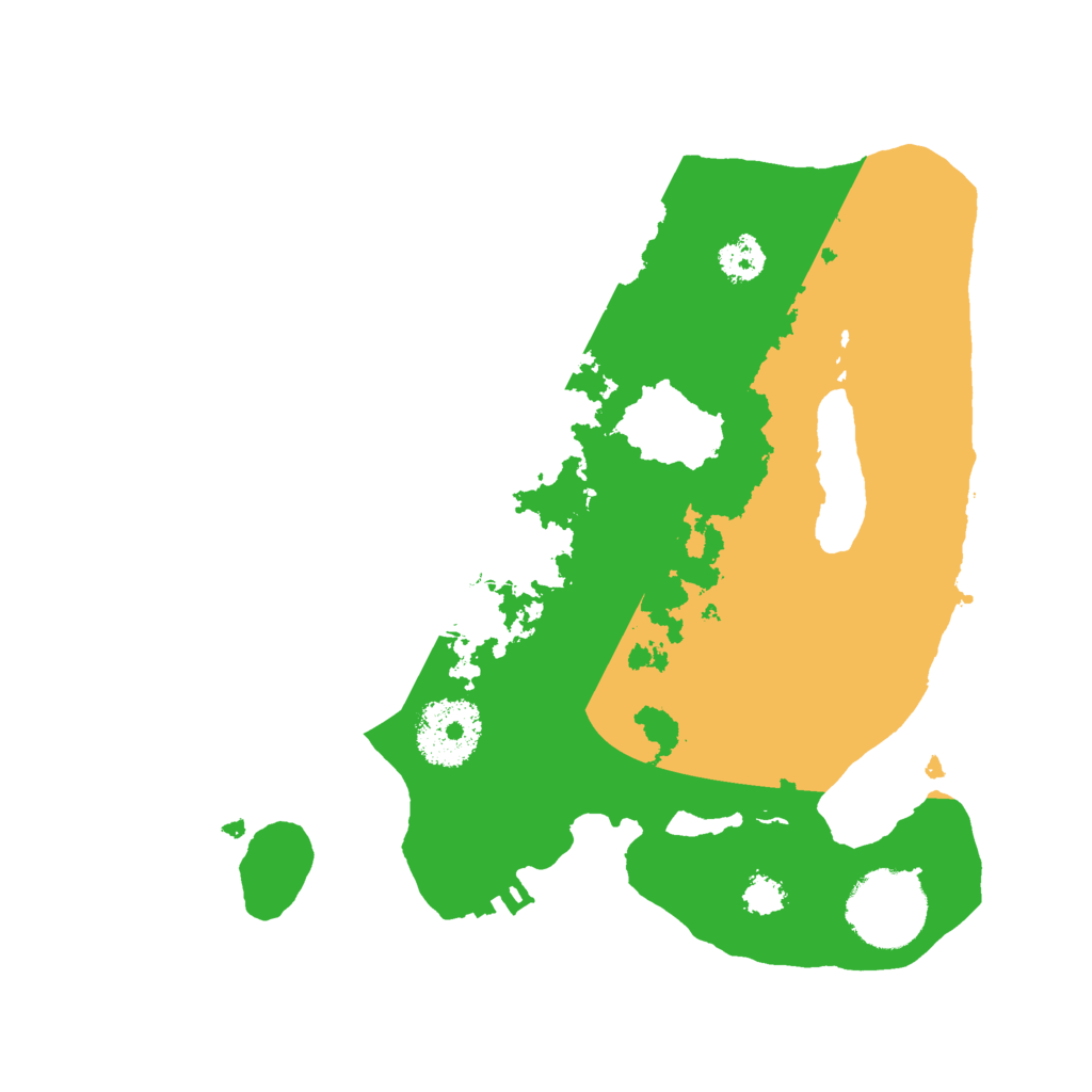Biome Rust Map: Procedural Map, Size: 2500, Seed: 51345