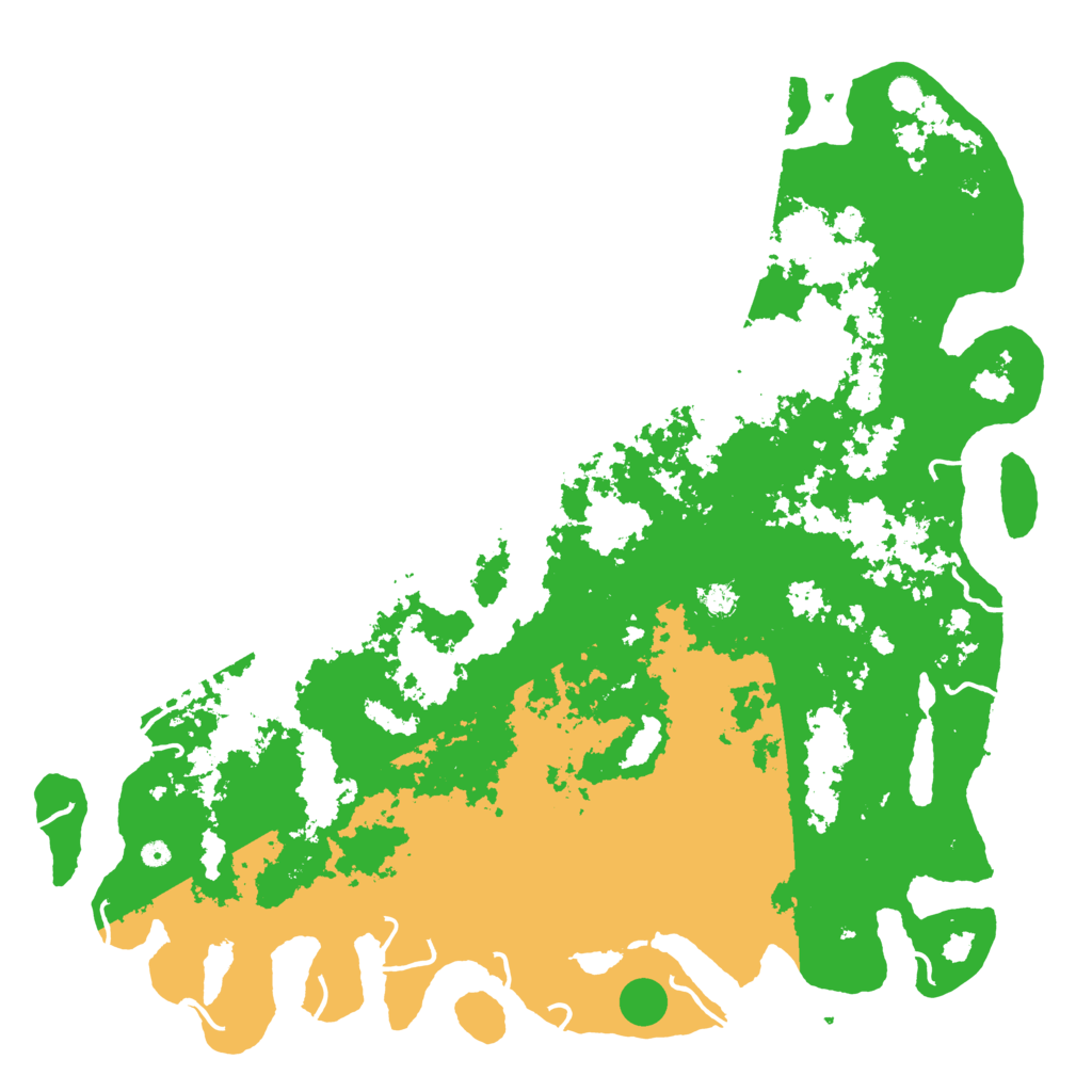 Biome Rust Map: Procedural Map, Size: 6000, Seed: 49415319
