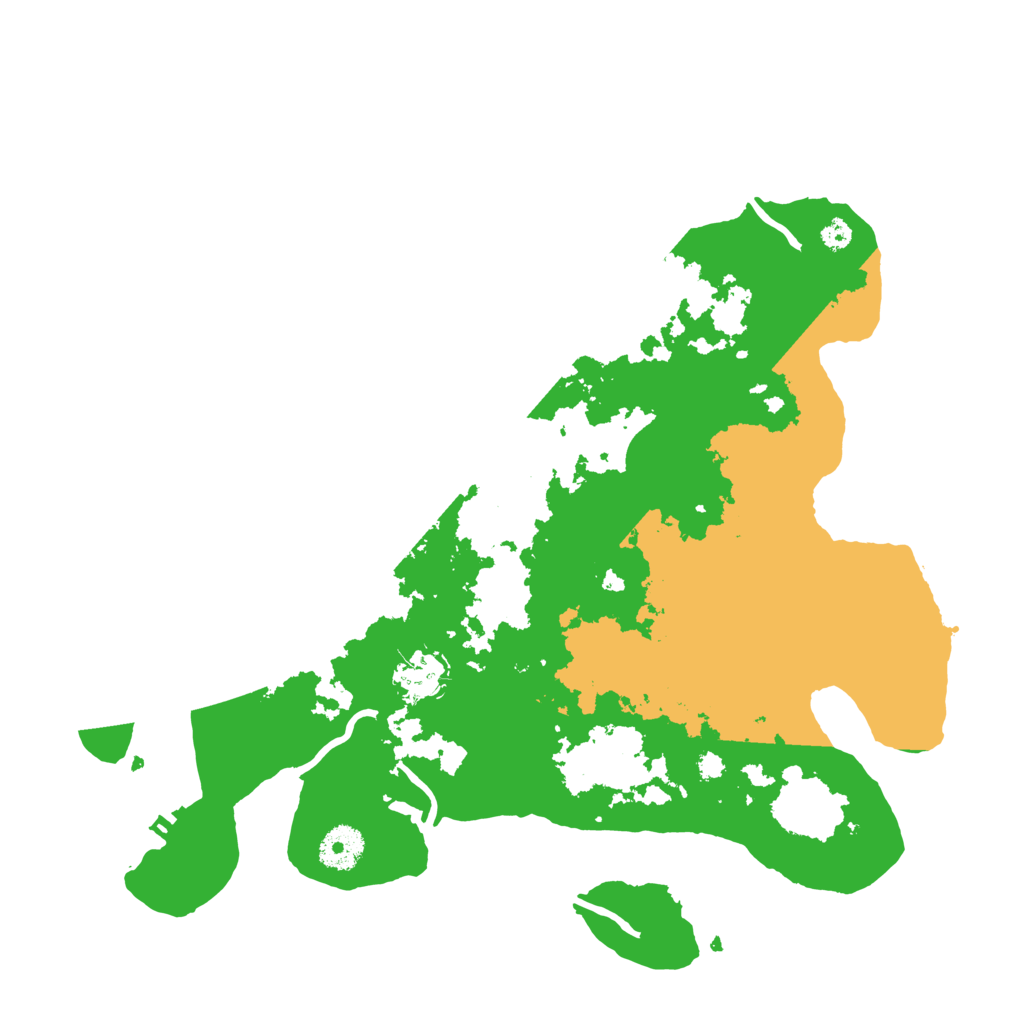 Biome Rust Map: Procedural Map, Size: 3500, Seed: 7236