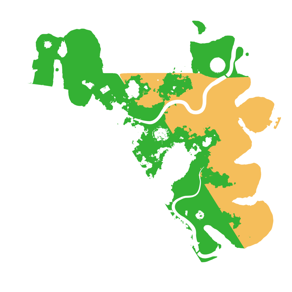 Biome Rust Map: Procedural Map, Size: 3500, Seed: 26643