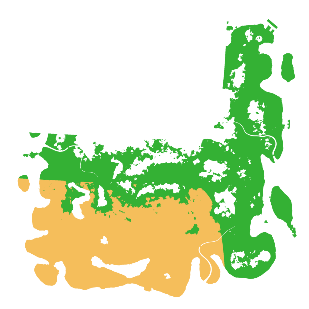 Biome Rust Map: Procedural Map, Size: 5000, Seed: 18