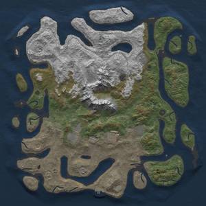 Thumbnail Rust Map: Procedural Map, Size: 5000, Seed: 18, 17 Monuments