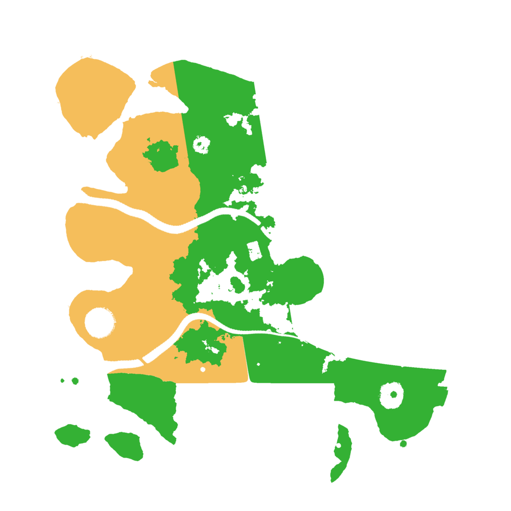 Biome Rust Map: Procedural Map, Size: 3000, Seed: 1590849654