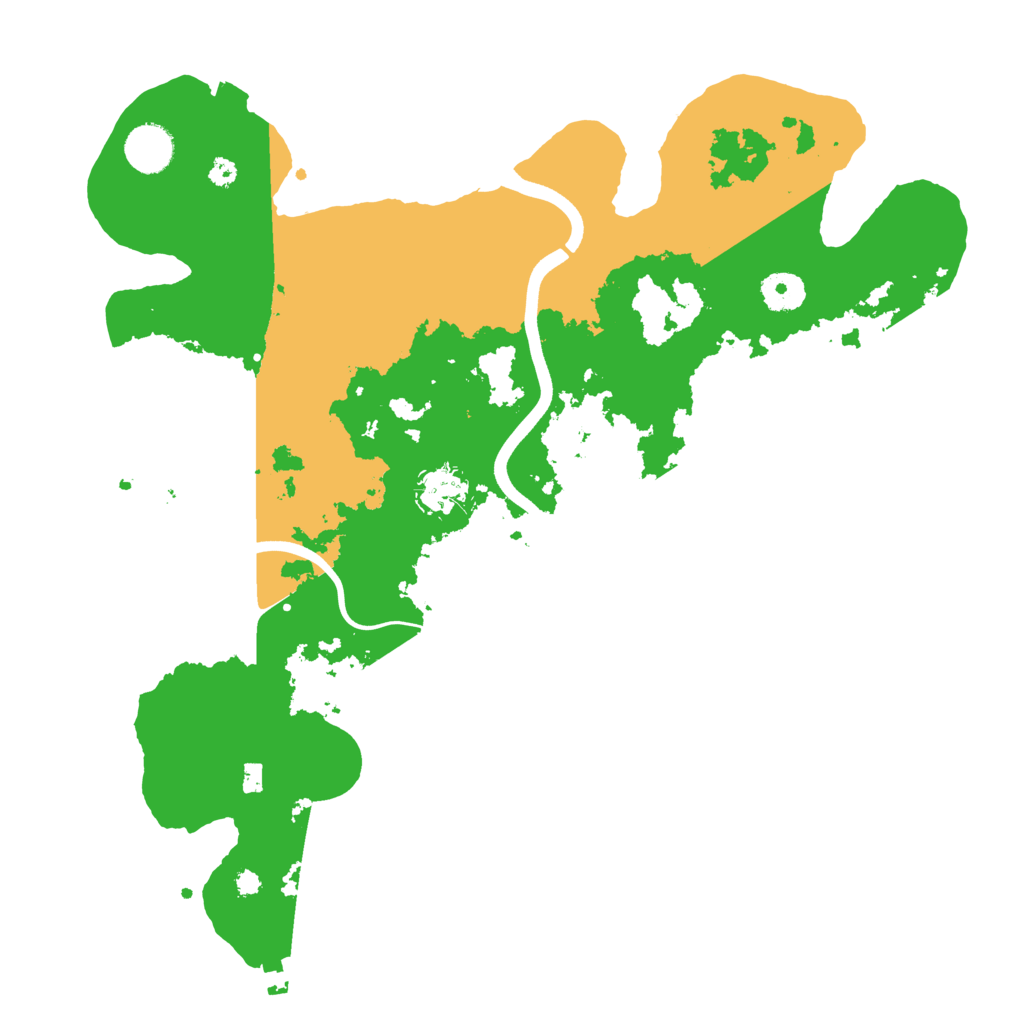 Biome Rust Map: Procedural Map, Size: 3700, Seed: 437129320
