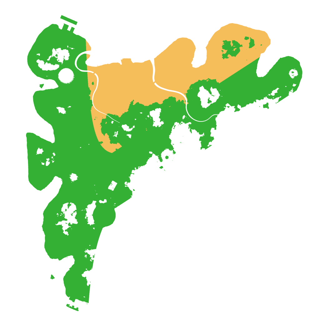 Biome Rust Map: Procedural Map, Size: 3700, Seed: 437129320