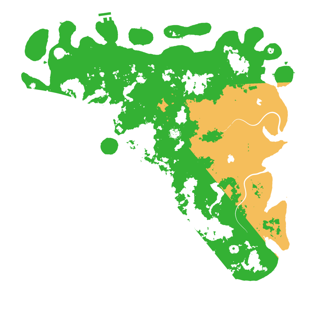 Biome Rust Map: Procedural Map, Size: 5000, Seed: 4669