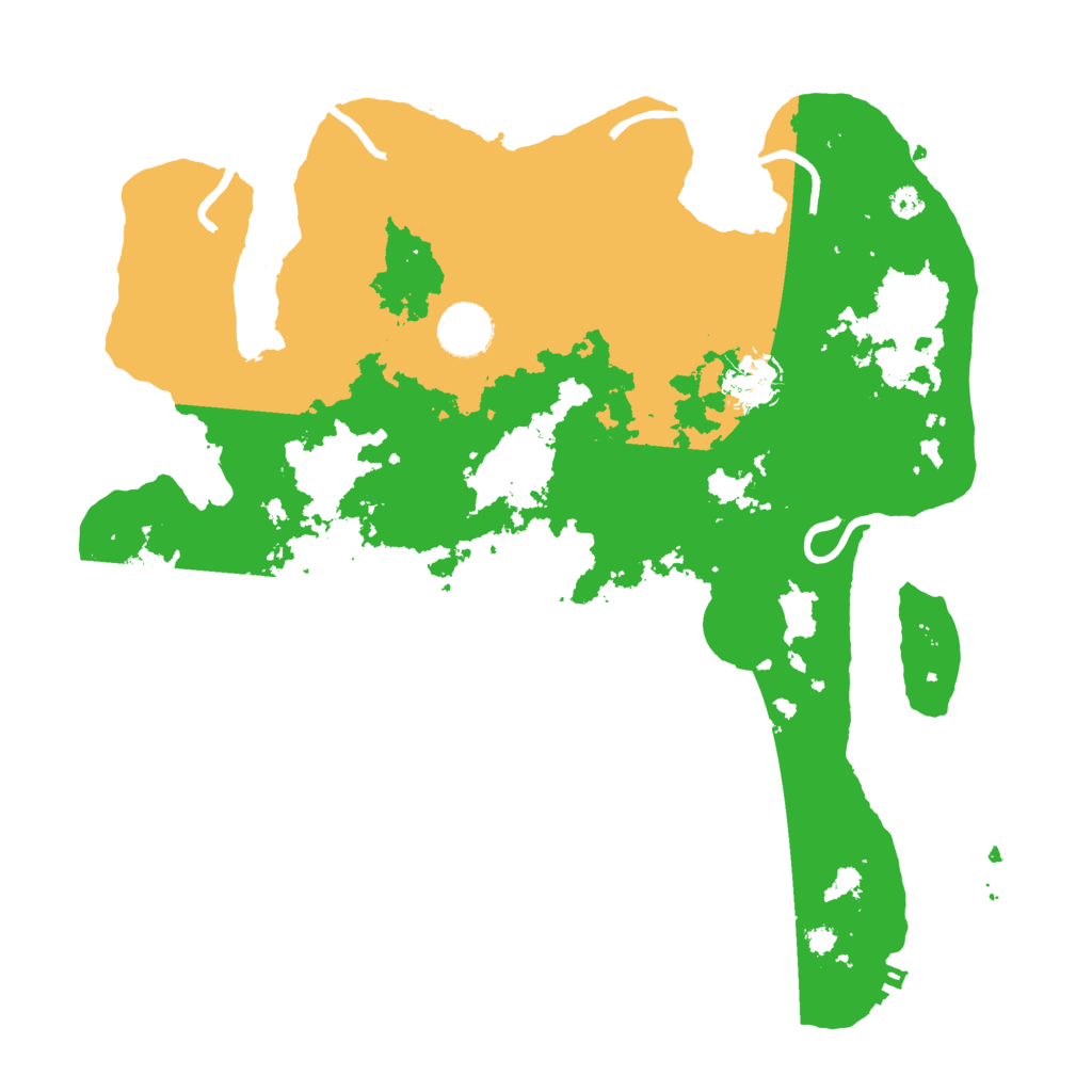 Biome Rust Map: Procedural Map, Size: 3500, Seed: 410365630