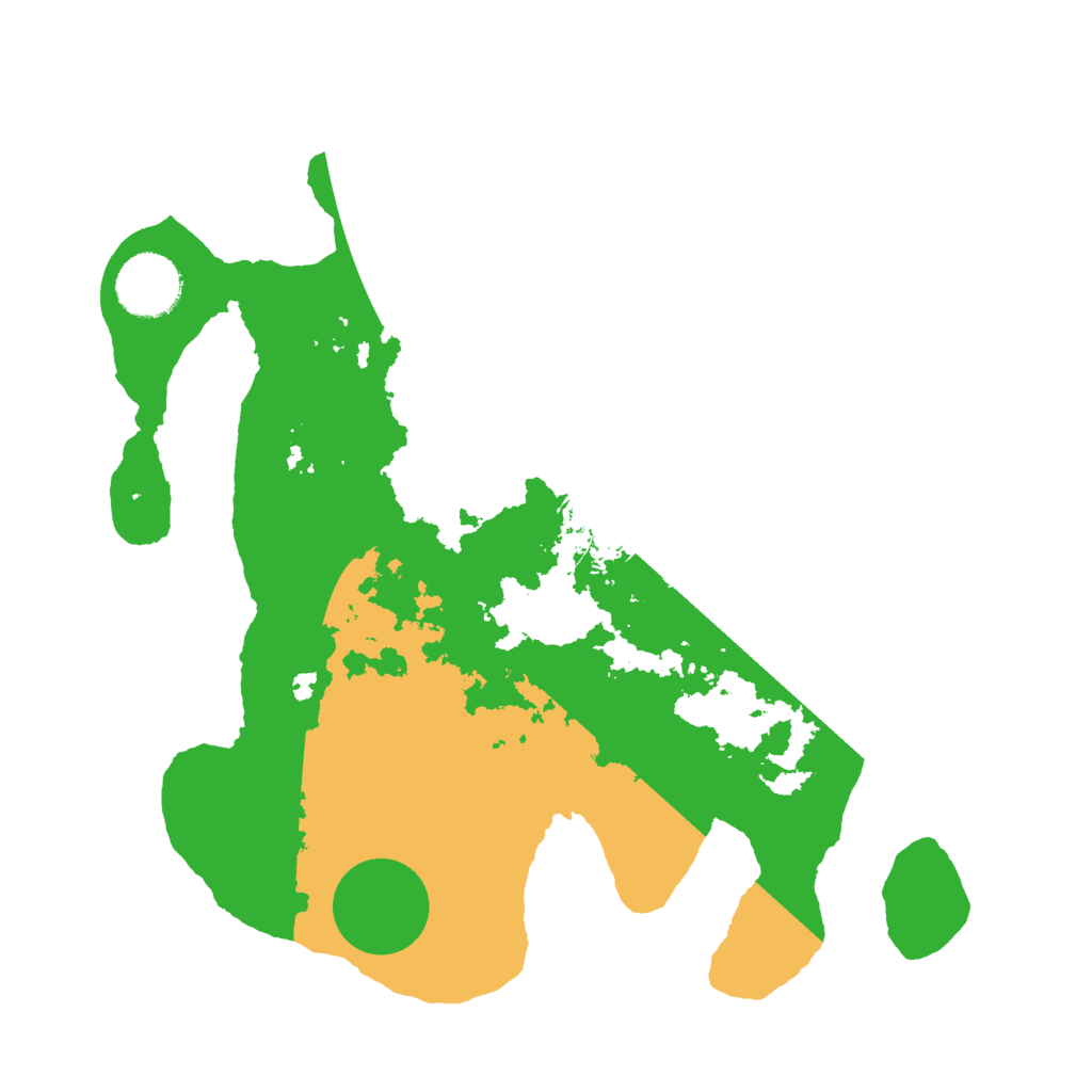 Biome Rust Map: Barren, Size: 3000, Seed: 625974