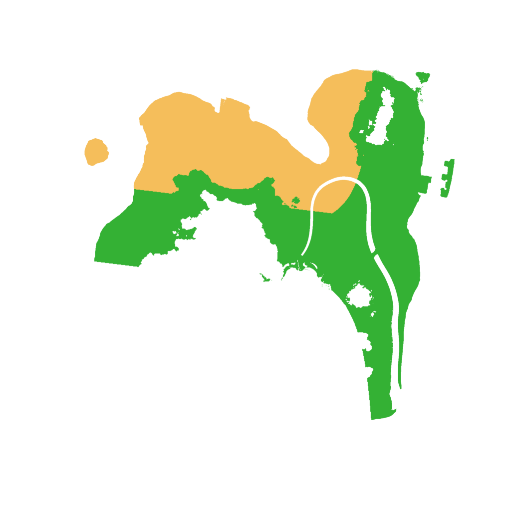Biome Rust Map: Procedural Map, Size: 2000, Seed: 2088967118