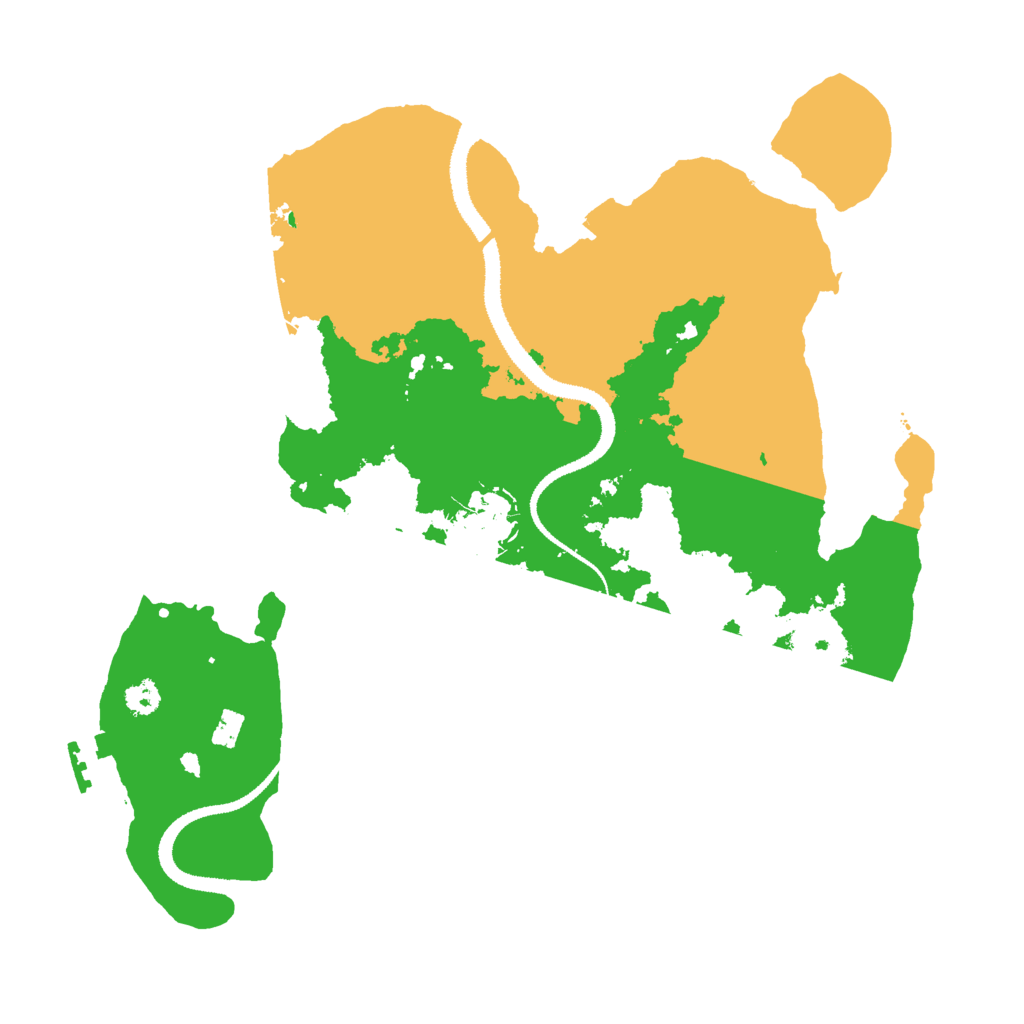 Biome Rust Map: Procedural Map, Size: 3000, Seed: 279314775