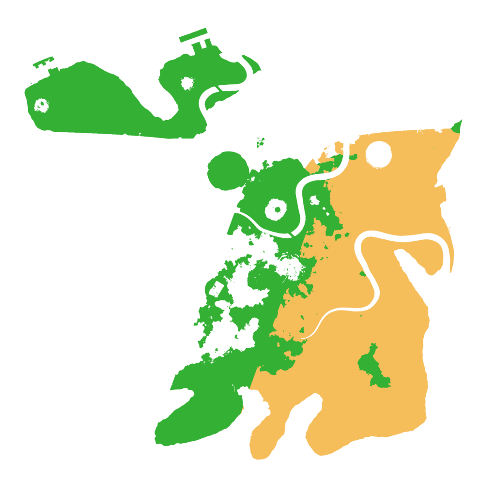 Biome Rust Map: Procedural Map, Size: 3500, Seed: 6125346
