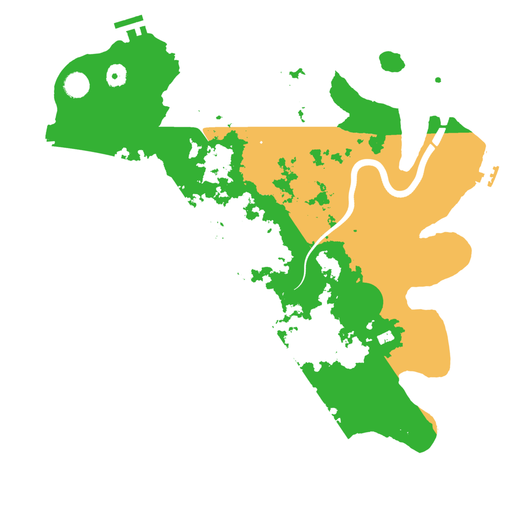 Biome Rust Map: Procedural Map, Size: 3500, Seed: 47385611