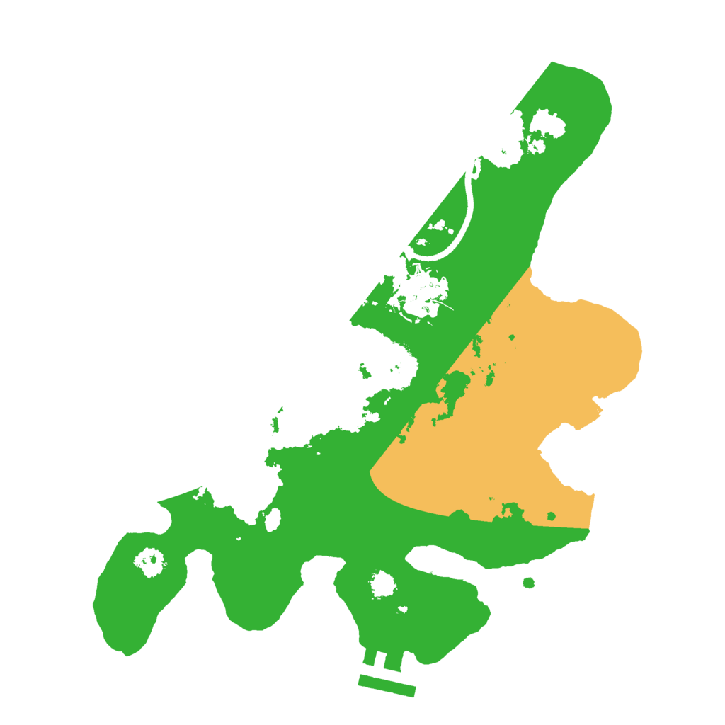 Biome Rust Map: Procedural Map, Size: 2550, Seed: 55
