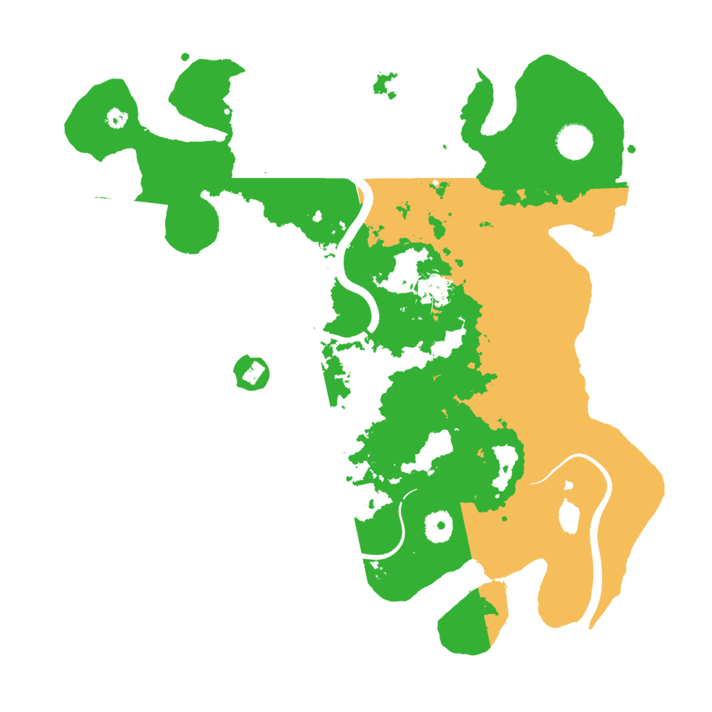 Biome Rust Map: Procedural Map, Size: 3500, Seed: 2036050522