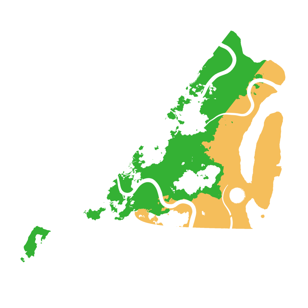 Biome Rust Map: Procedural Map, Size: 3500, Seed: 20190615