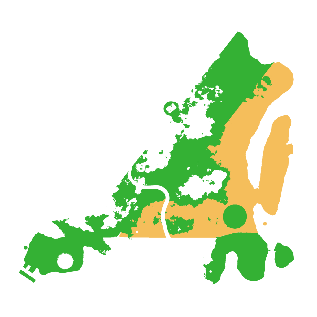 Biome Rust Map: Procedural Map, Size: 3500, Seed: 20190615