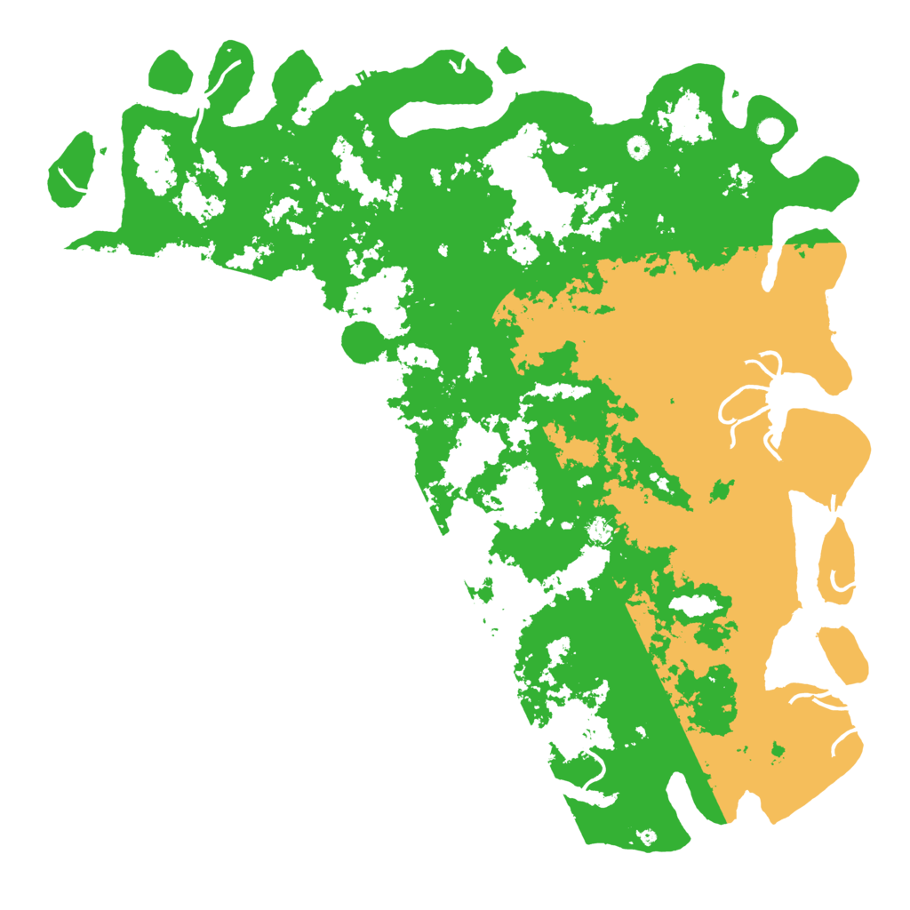 Biome Rust Map: Procedural Map, Size: 6000, Seed: 121